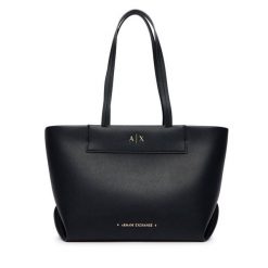 Torebka Armani Exchange. Czarne torebki do ręki damskie Armani Exchange, bez wzorów, bez dodatków. Za 654.99 zł.
