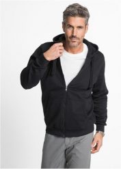 Bluza z kapturem, regular fit. Czarne bluzy męskie bonprix, m, bez wzorów, z dresówki, z kapturem. Za 107.99 zł.