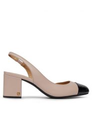 MICHAEL Michael Kors Sandały Perla Flex Sling Pump 40R4PLMP1L Różowy. Czerwone klapki damskie MICHAEL Michael Kors, bez wzorów, ze skóry, bez obcasa, na słupku, bez zapięcia. Za 569.99 zł.