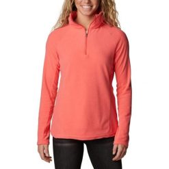 Bluza turystyczna damska Columbia Glacial IV 1/2 Zip. Czerwone bluzy damskie Columbia, bez wzorów, z polaru, bez kaptura. Za 128.70 zł.