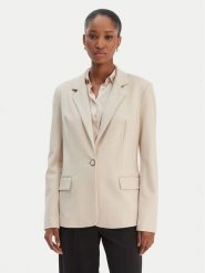 Guess Marynarka W6RN54 KCMU2 Beżowy Regular Fit. Brązowe żakiety damskie Guess, xl, z aplikacjami, z wiskozy. Za 619.99 zł.