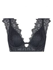 Hunkemöller Biustonosz z fiszbiną Zoe Up LL Czarny. Czarne biustonosze Hunkemöller, bez wzorów, z syntetyku. Za 209.99 zł.