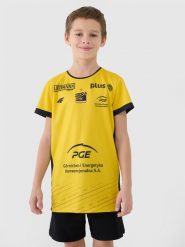 4F Koszulka meczowa replika domowa z sezonu 2024/25 dziecięca 4F x PGE GiEK Skra Bełchatów - multikolor 98/104. Bluzki dla dziewczynek 4f, bez wzorów, z dzianiny, bez kołnierzyka, bez ramiączek. Za 139.99 zł.