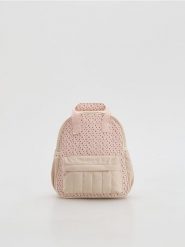 Plecak z nadrukiem - pastelowy róż. Czerwone torby i plecaki dziecięce Reserved. Za 89.99 zł.