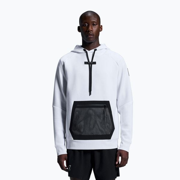 Bluza męska On Hoodie. Białe bluzy męskie On, l, bez wzorów, z elastanu, bez kaptura, na fitness i siłownię. Za 509.99 zł.