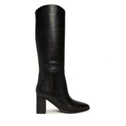 Kozaki Guess. Czarne kozaki damskie Guess, bez obcasa, na słupku. Za 1,139.00 zł.