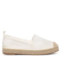 Espadryle Jenny Fairy. Białe espadryle damskie Jenny Fairy, bez wzorów, bez obcasa, bez zapięcia. Za 47.99 zł.