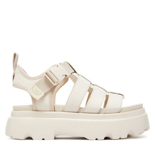 Sandały Ugg. Sandały damskie UGG, bez wzorów, bez obcasa, na płaskiej podeszwie, bez zapięcia. Za 509.99 zł.