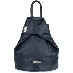 Plecak skórzany Beltimore T54 granatowy. Niebieskie plecaki damskie bez wzorów, ze skóry, eleganckie. Za 285.99 zł.