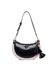 Guess Torebka Katie HWTW22 53180 Czarny. Czarne torebki do ręki damskie Guess, z aplikacjami, ze skóry, bez dodatków. Za 494.99 zł.