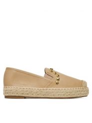 DeeZee Espadryle MSD53 Beżowy. Brązowe espadryle damskie DeeZee, bez wzorów, z materiału, bez obcasa, bez zapięcia. Za 99.99 zł.