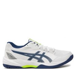 Buty halowe Asics. Białe buty sportowe męskie Asics, bez zapięcia. Za 399.99 zł.