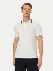 Emporio Armani Polo EM000571 AF20432 U0002 Biały Regular Fit. Białe koszulki polo męskie Emporio Armani, m, bez wzorów, z bawełny, bez ramiączek. Za 469.99 zł.