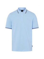 Bugatti koszulka polo Mężczyźni Bawełna (100%) niebieski, L. Niebieskie koszulki sportowe męskie Bugatti, l, bez wzorów, z bawełny, bez kołnierzyka, bez ramiączek. Za 249.95 zł.