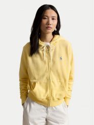 Polo Ralph Lauren Bluza 211971693502 Żółty jasny Relaxed Fit. Żółte bluzy damskie Polo Ralph Lauren, m, bez wzorów, z bawełny, bez kaptura. Za 859.99 zł.