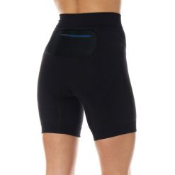 Spodnie do biegania 1/2 z czarną kieszenią damskie Brubeck RUNNING FORCE. Czarne legginsy damskie Brubeck, bez wzorów, z elastanu, do biegania. Za 106.24 zł.