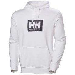 Bluza z kapturem Helly Hansen Box. Białe bluzy męskie Helly Hansen, bez wzorów, z kapturem. Za 349.60 zł.