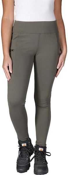 Legginsy Carhartt Force Fited Light Tarmac. Legginsy damskie Carhartt, bez wzorów. Za 275.62 zł.
