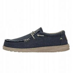 HeyDude Męskie Mokasyny Wally Braided. Brązowe mokasyny męskie Hey dude, z materiału. Za 229.00 zł.