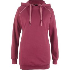 Długa bluza z wpuszczanymi kieszeniami bonprix magenta. Bluzy damskie bonprix. Za 59.99 zł.