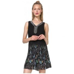 Desigual Sukienka Damska Sophia 40 Czarny. Czarne sukienki damskie Desigual. W wyprzedaży za 344.00 zł.