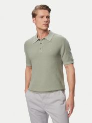 Calvin Klein Polo LV04LG313G Szary Regular Fit. Szare koszulki polo męskie Calvin Klein, l, bez wzorów, z bawełny, bez ramiączek. Za 409.99 zł.