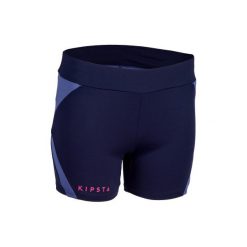 Spodenki do siatkówki V500 damskie granatowe. Niebieskie szorty damskie KIPSTA, z tkaniny. Za 34.99 zł.