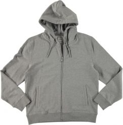 Męska Bluza Rozpinana Mustang Style Brighton Mid Grey Mélange 1016366 4140. Szare bluzy męskie Mustang, m, bez wzorów, bez kaptura. Za 149.99 zł.