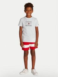 Tommy Hilfiger T-Shirt KB0KB09538 D Biały Regular Fit. Białe t-shirty dla chłopców Tommy Hilfiger, bez wzorów, z bawełny, bez ramiączek. Za 69.99 zł.