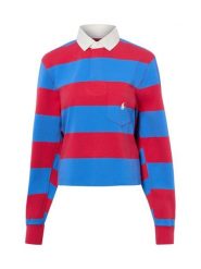 Polo Ralph Lauren Damska bluza polo Kobiety Bawełna (100%) niebieski|czerwony w paski, M. Czerwone bluzy damskie Polo Ralph Lauren, m, bez wzorów, z bawełny, bez kaptura. Za 819.95 zł.