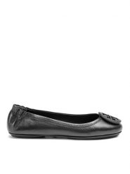 Tory Burch Baleriny Minnie Travel Ballet With Logo 49350 Czarny. Czarne baleriny damskie Tory Burch, bez wzorów, ze skóry, bez obcasa. Za 1,249.00 zł.