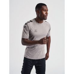 Hummel Core XK Poly T-Shirt S/S. Szare koszulki sportowe męskie Hummel, l, bez wzorów, sportowe, bez kołnierzyka. Za 77.00 zł.