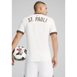 Męska koszulka wyjazdowa FC St. Pauli 24/25 PUMA White Espresso Brown. Białe koszulki sportowe męskie Puma, m, bez wzorów, bez kołnierzyka, bez ramiączek, do piłki nożnej. W wyprzedaży za 214.00 zł.