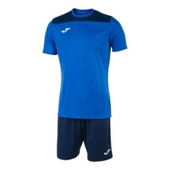 Zestaw koszulka i spodenki Joma Phoenix II. Niebieskie szorty dla chłopców Joma, bez wzorów, z materiału, sportowe. Za 182.50 zł.