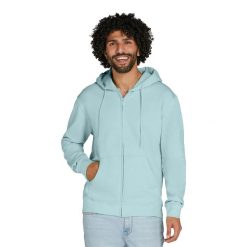 Męska Rozpinana Bluza Z Kapturem. Niebieskie bluzy męskie SG, m, bez wzorów, z bawełny, z kapturem. Za 150.99 zł.