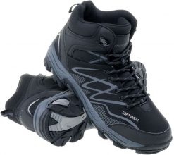 Buty trekkingowe męskie Martes grafitowe czarne r. 44. Czarne trekkingi męskie MARTES. Za 130.68 zł.