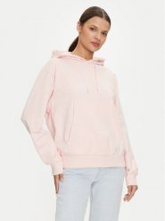Guess Bluza V4YQ10 KC6W1 Różowy Regular Fit. Czerwone bluzy damskie Guess, xs, z aplikacjami, z bawełny, bez kaptura. Za 249.99 zł.