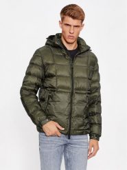 Guess Kurtka zimowa M3BL36 WF4F0 Zielony Regular Fit. Zielone kurtki męskie Guess, na zimę, m, z aplikacjami, z syntetyku, bez kaptura. Za 799.99 zł.