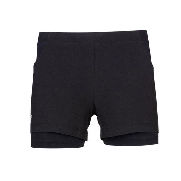 Spodenki tenisowe juniorskie Babolat Exercise Short. Czarne szorty damskie BABOLAT, bez wzorów, z poliesteru. Za 79.99 zł.