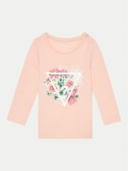 Guess Bluzka A4YI05 K6YW4 Różowy Regular Fit. Czerwone t-shirty i topy dla dziewczynek Guess, z aplikacjami, z bawełny, bez ramiączek. Za 59.99 zł.