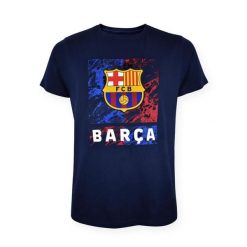 FC Barcelona t-shirt męski 5001CMARN XXL granatowy. Niebieskie t-shirty męskie FC Barcelona, m, bez wzorów, sportowe, bez kołnierzyka. W wyprzedaży za 113.10 zł.