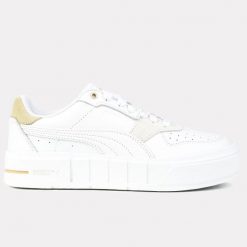Buty damskie trampki sportowe Puma CALI COURT MATCH. Białe obuwie sportowe damskie Puma, bez wzorów, z gumy, tenisowe. Za 209.00 zł.