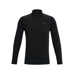 Bluza fitness męska Under Armour Tech 2.0 1/2 Zip. Czarne bluzy męskie Under Armour, m, bez wzorów, z materiału, bez kaptura, na fitness i siłownię. Za 227.64 zł.