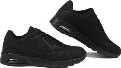 Buty sportowe unisex Kappa Harlem Emb Oc. Czarne obuwie sportowe damskie Kappa, bez wzorów, z materiału, trekkingowe. Za 149.02 zł.