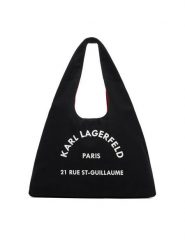 KARL LAGERFELD Torebka B1W50015 Czarny. Czarne torebki do ręki damskie KARL LAGERFELD, bez wzorów, z materiału, bez dodatków. Za 389.99 zł.