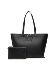 DKNY Torebka R51AAJ38 Czarny. Czarne torebki do ręki damskie DKNY, bez wzorów, ze skóry, bez dodatków. Za 609.99 zł.