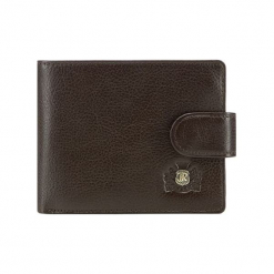 Skórzany portfel w kolorze brązowym - (S)12 x (W)9,5 cm. Brązowe portfele męskie Wittchen, z materiału. W wyprzedaży za 149.95 zł.