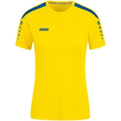 Damski jersey Jako Power. Niebieskie koszulki sportowe damskie Jako, bez wzorów, z jersey, bez kołnierzyka, bez ramiączek, do piłki nożnej. Za 177.00 zł.