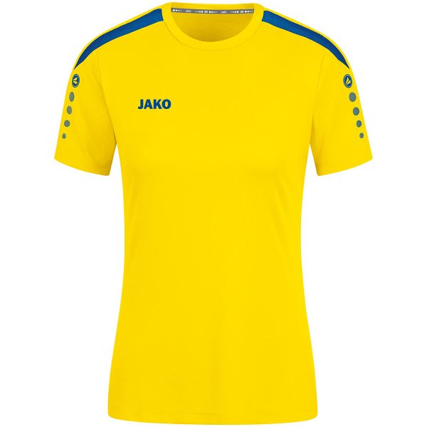 Damski jersey Jako Power. Niebieskie koszulki sportowe damskie Jako, bez wzorów, z jersey, sportowe, bez kołnierzyka. Za 177.00 zł.