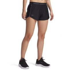 Szorty damskie Under Armour Tech™ Play Up. Czarne obuwie sportowe damskie Under Armour, bez wzorów, na fitness i siłownię. Za 225.99 zł.